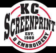 K C Screen Print logo